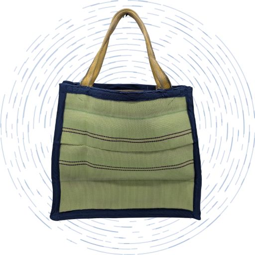 Morph Website - Materials - Fire Hose A large tote bag made from retired fire hoses.